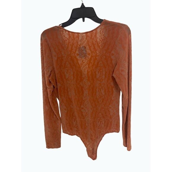 Free People On the Dance Floor Lace Bodysuit Rose NWT Medium - Picture 6 of 8
